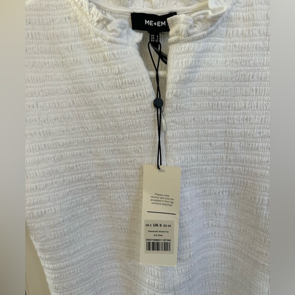 ME+EM cheesecloth shirred top - Picture 2 of 5